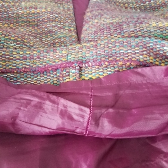 LL Bean Wool Blend Woven Textured Pencil Skirt - Picture 3 of 6